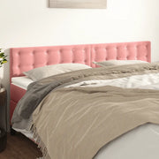 Testiera Rosa 200x5x78/88 cm in Velluto 346535