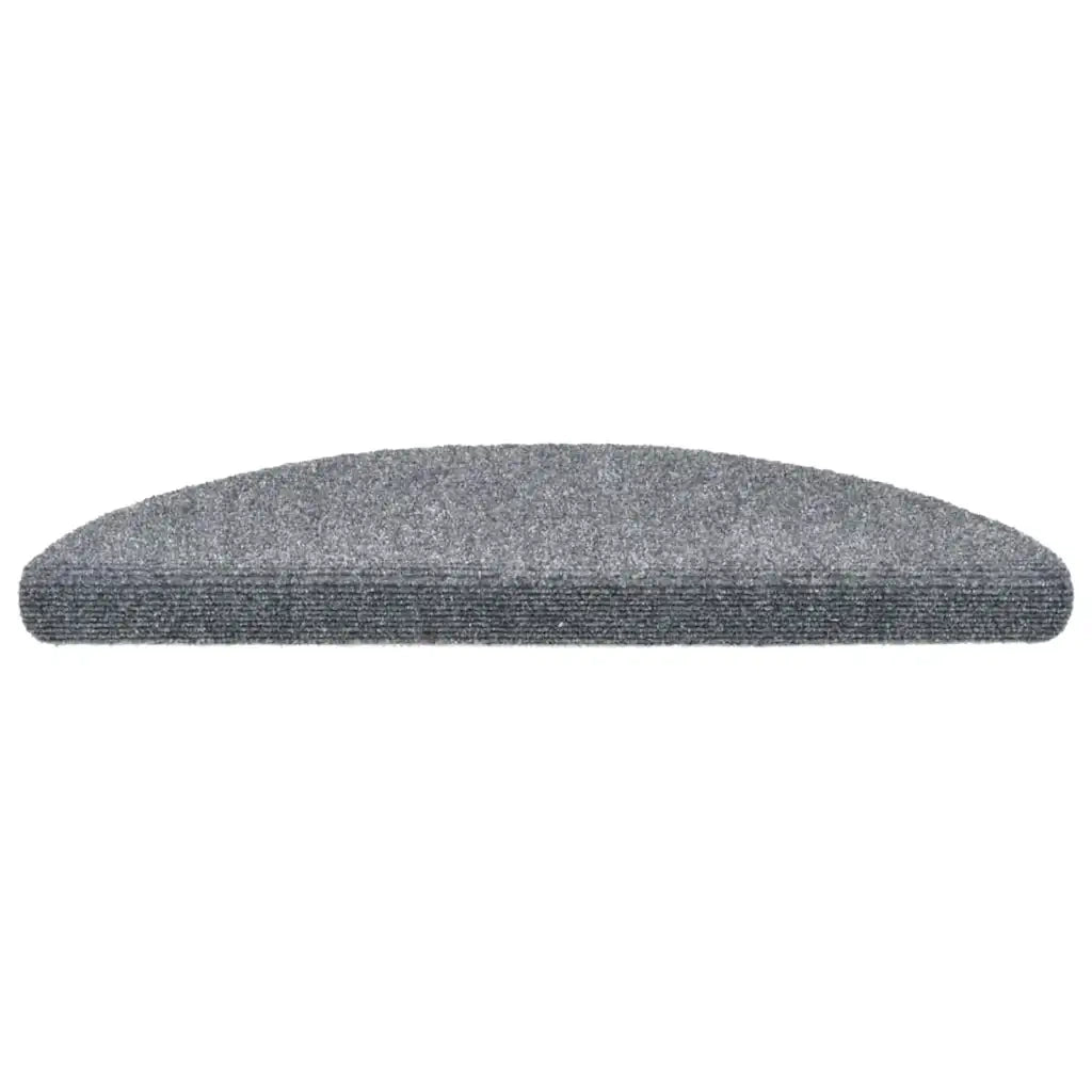 Tappetini per scale autoadesivi 20 pz 56x17x3 cm Grigio chiaro semicircolari 3365670