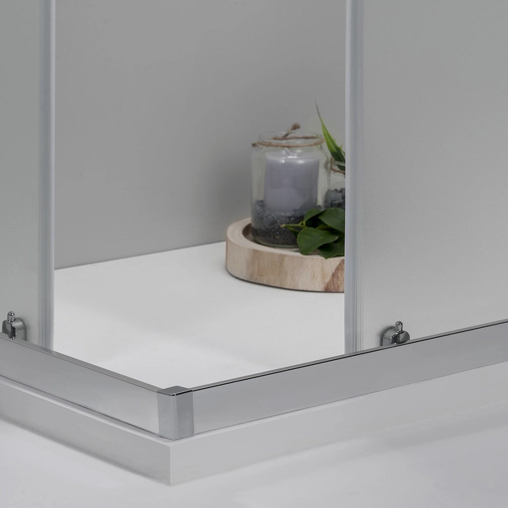 Box Doccia Elite Tre Lati 70x100x70 Cm Scorrevole Opaco