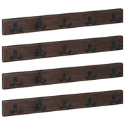Gruccia Marrone 60 x 7 x 8 cm Legno Recuperato Massello CFW7412483