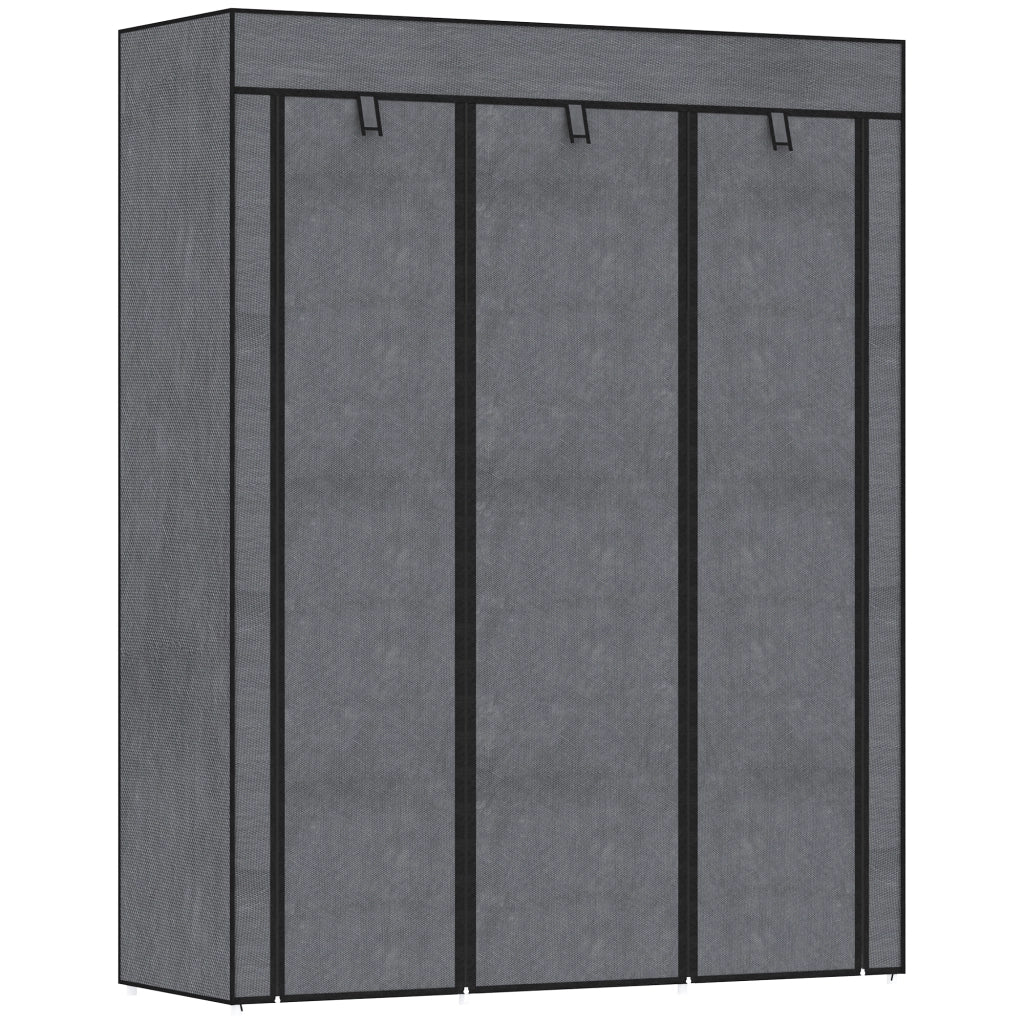 Armadio guardaroba con ante e ripiani ¨C Minimal ¨C grigio