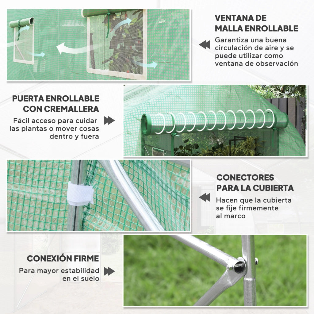 Serra da Giardino Tunnel ¨C Minimal ¨C Verde 4x2x2 m