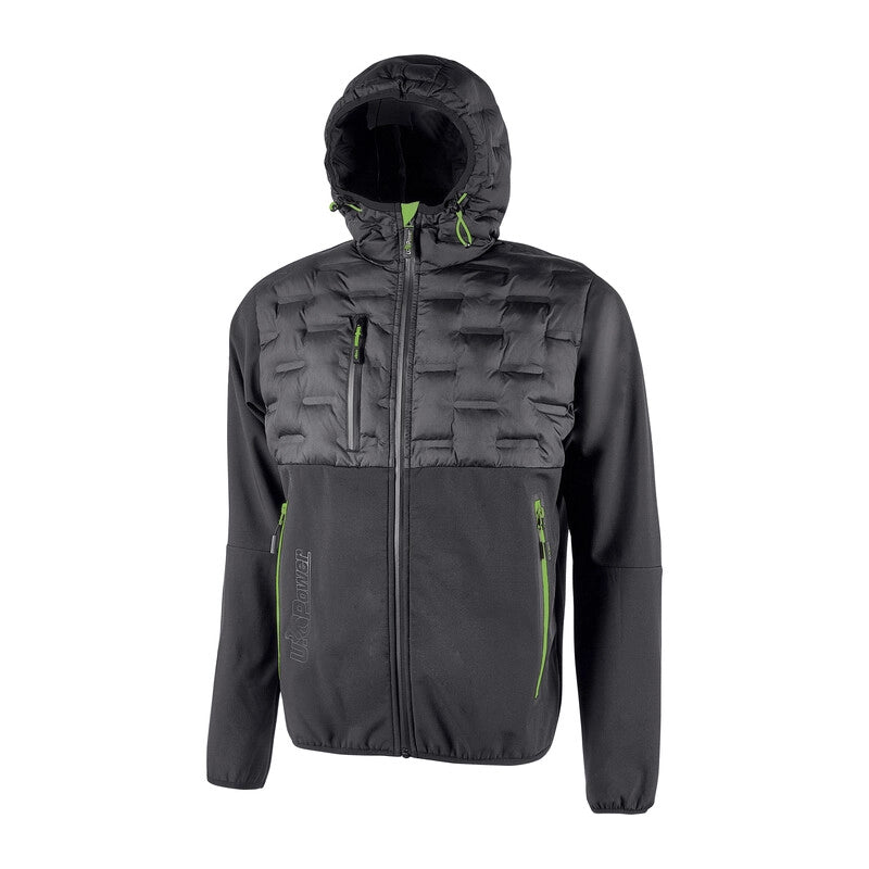 U-POWER GIACCONE SPOCK GRIGIO-VERDE TAGLIA XL