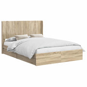 Letto da camera | Struttura del letto con stoccaggio e testata 3 pcs