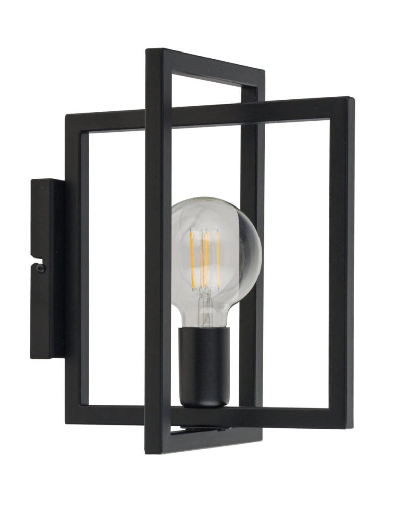 Applique loft geometrica nera Eden 1xE27 15W Sigma Lighting