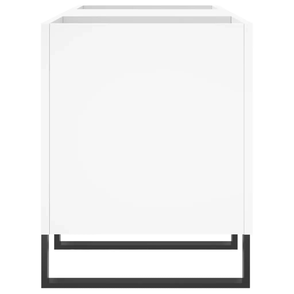 Mobile Porta Dischi Bianco 121x38x48 cm in Legno Multistrato CFW6443644