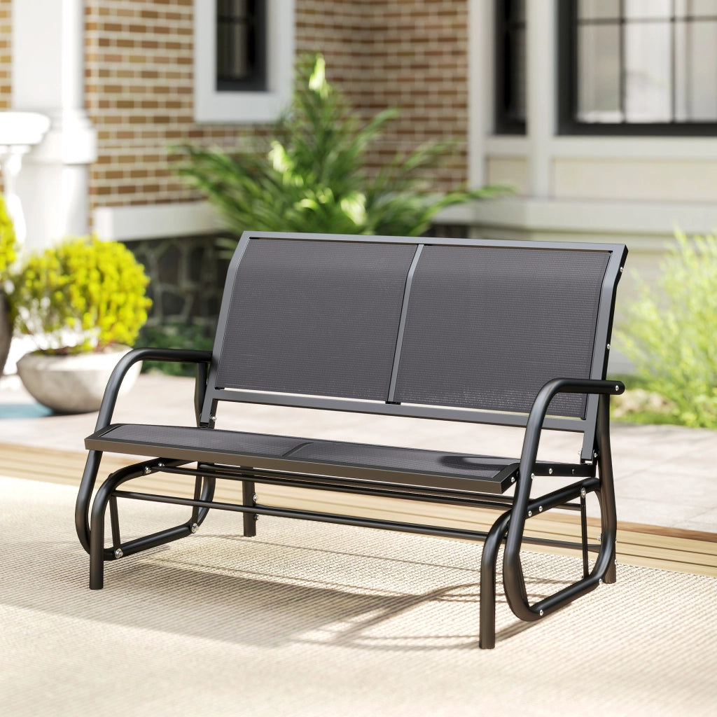 Divano da Giardino 2 Posti con Braccioli ¨C Minimal ¨C Tessilene Grigio