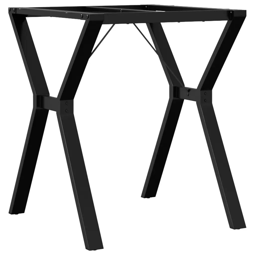 Telaio Gambe a Y per Tavolo da Pranzo 60x60x73 cm in Acciaio 357931