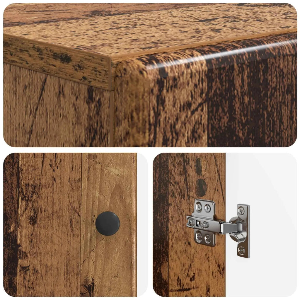 Mobile Bagno BREDA Legno antico 66 x 25,5 x 190 cm 897583