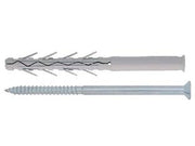 TASSELLO IN NYLON PROLUNGATO AD ELEVATA ESPANSIONE CON VITE TUP4- - ømm.10x85 vite ømm.7x90 spess.fissaggio mm.15 - 100 pezzi FRIULSIDER