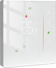 Termostato intelligente - Termostato per impianto di riscaldamento - Touchscreen - WiFi - Bianco