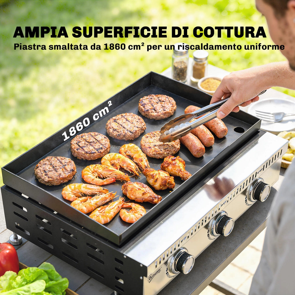 Griglia a Gas Portatile ¨C Minimal ¨C Nero