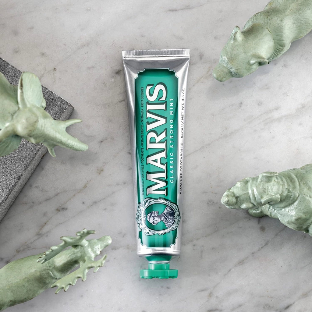 Marvis dentifricio cura delle gengive classic strong mint da 85 ml pezzi 3