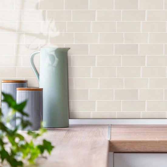 Tessuto 3D Effetto - Autoadesivo - Impermeabile - Per Cucina/Bagno - Rimovibile con Facilità - Adatto per Superfici Liscie - Decalcomania per Parete