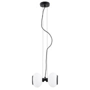 Lampada a sospensione Jojo DWADA bianco/nero 2xE14 Alfa
