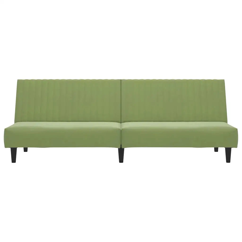 Divano Letto a 2 Posti-Sofa Letto 2 Posti-Daybed Verde Chiaro in Velluto 265602