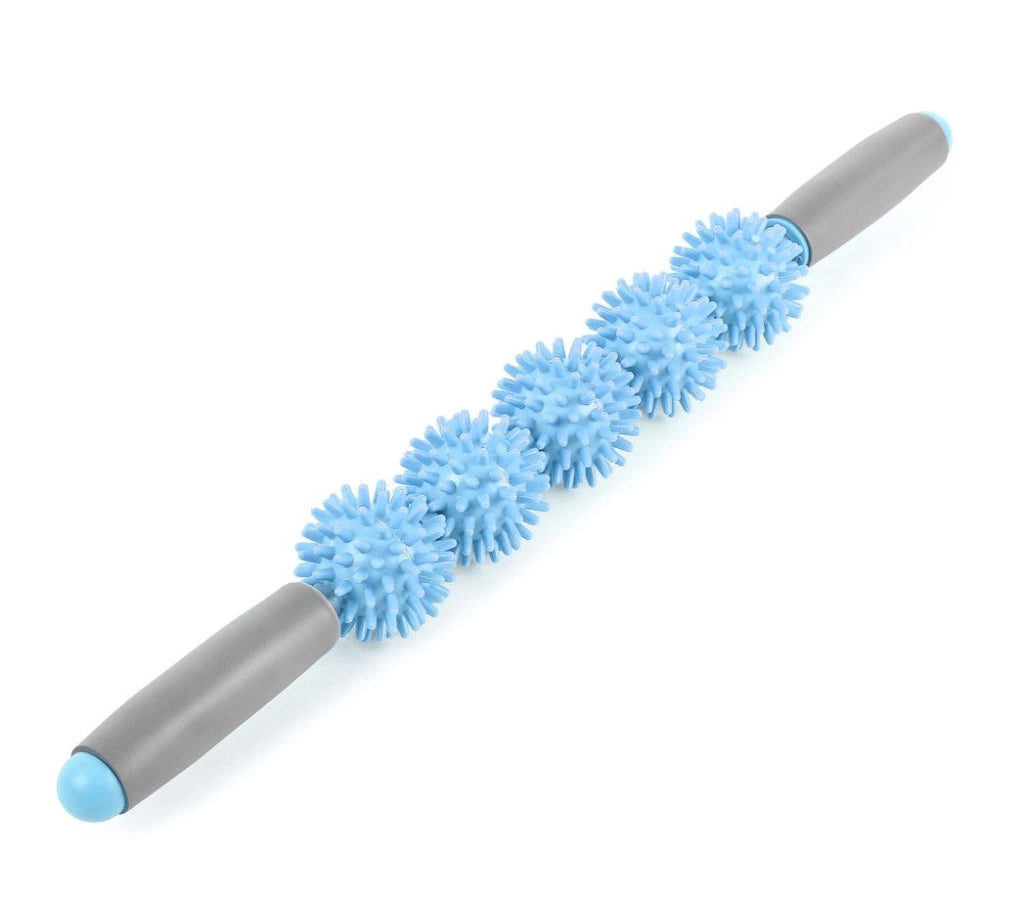 Barra Massaggiatrice Anti Cellulite 5 Sfere 52 cm in Plastica Rigida Blu