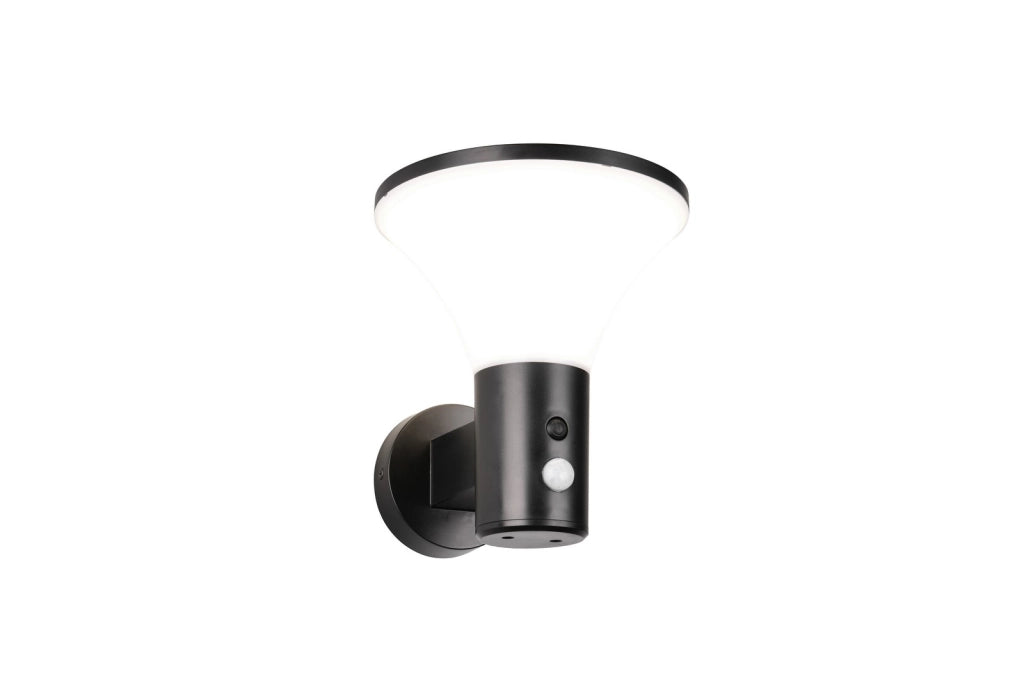 Applique esterna solare ibrida LED IP44 nera GORDA RL
