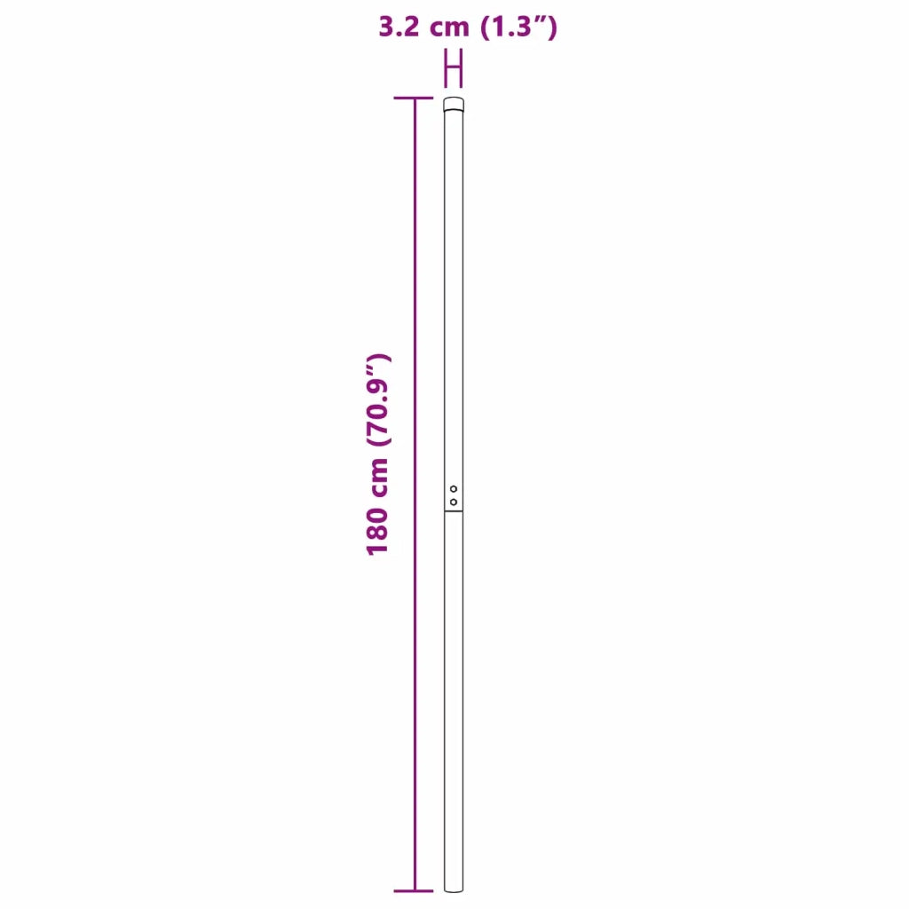 Palo della recinzione 2 pcs Verde Acciaio Verniciato a Polvere 42012739