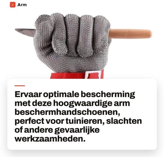 Manici di protezione per la mano in acciaio inossidabile - resistenza al taglio - per attività di giardinaggio - sicurezza - materiali resistenti al tempo