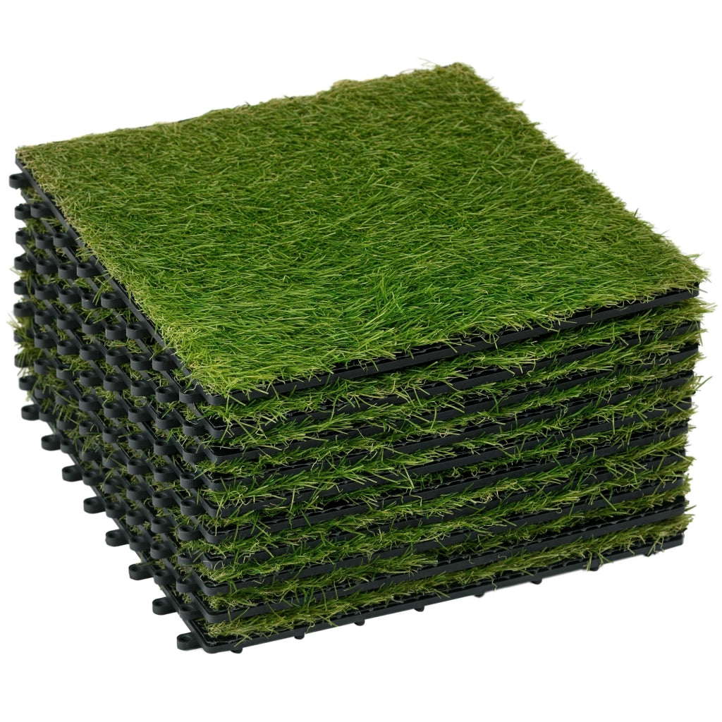 Set Prato Artificiale ¨C Minimal ¨C Verde, 10 pezzi 30x30 cm