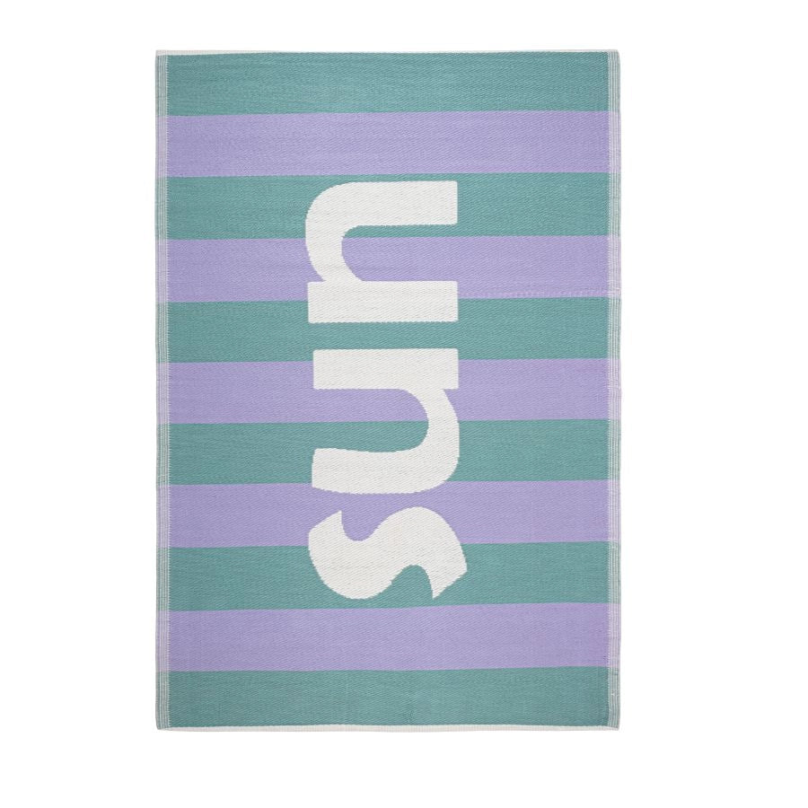 TAPPETO KARERA SUN VERDE BLU 160X230 PER INTERNI ED ESTERNI