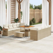 Set Divano da Giardino 11 pcs Beige polyrattan 3363026