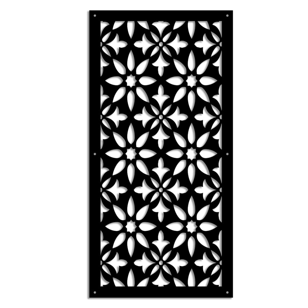 LANCERS - Pannello in PVC traforato - Parasole Colore: nero, Misura: 50x150 cm