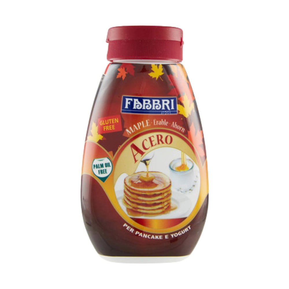 Fabbri acero salsa allo sciroppo di acero top per pancake e yogurt da 220 grammi