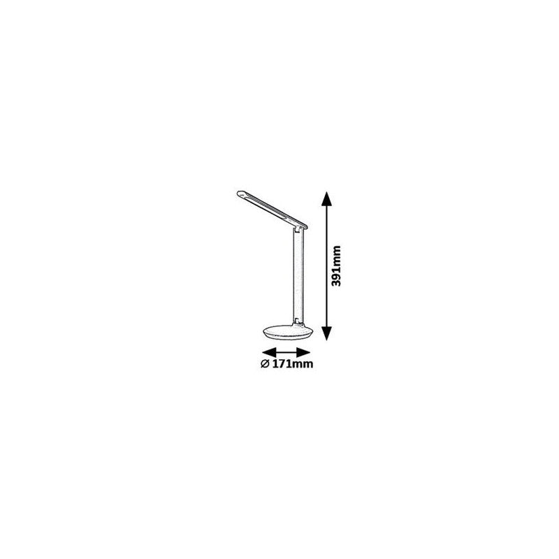 Lampada da tavolo bianca LED 9W CCT dimmerabile Rabalux Osias
