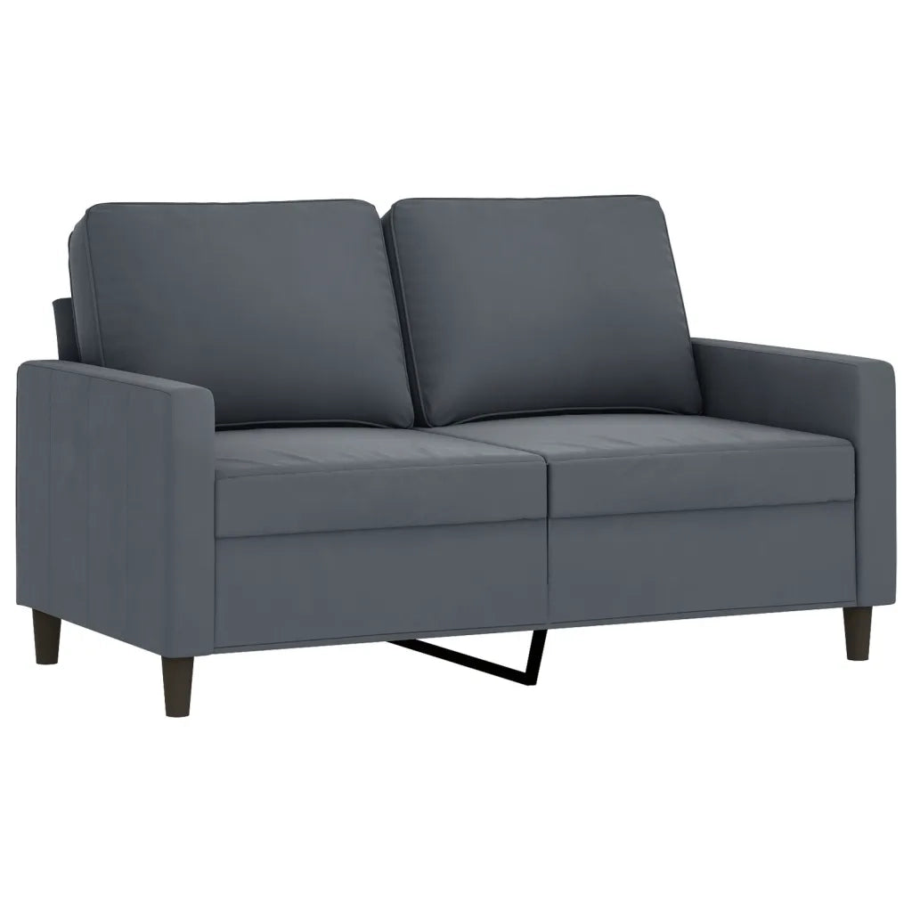 Divano a 2 Posti-Sofa 2 Posti grigio scuro 120 cm in Velluto 235527
