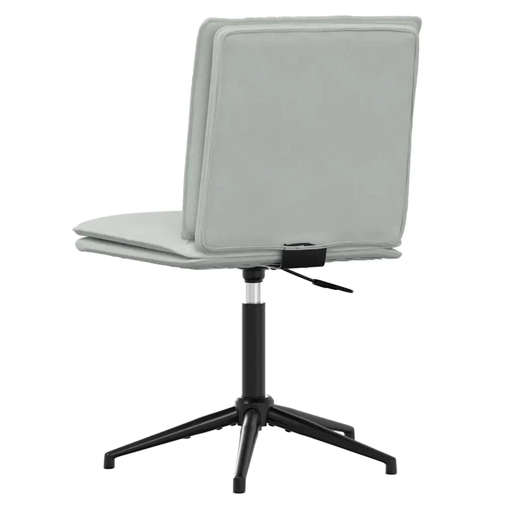 Sedia da Pranzo Grigio Chiaro in Velluto 4101267