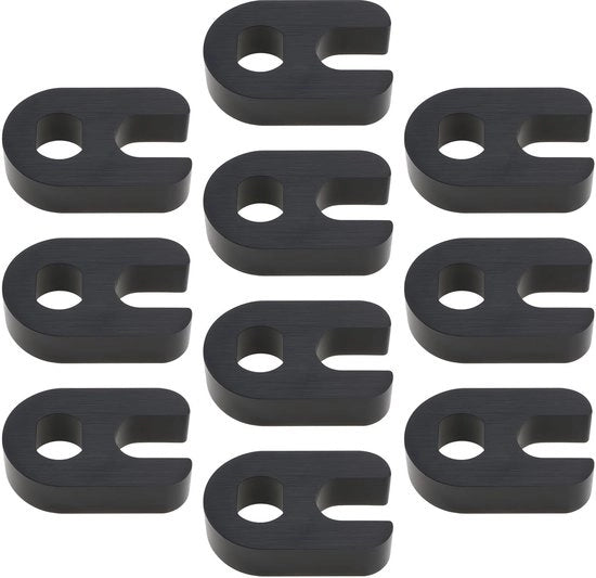 Rimuitori di valvole 10 pezzi - Compatibili con valvole Presta - Materiale in plastica resistente - Dimensioni compatte 17,7x11,7x4,8mm - Attrezzatura per bicicletta - Manutenzione affidabile