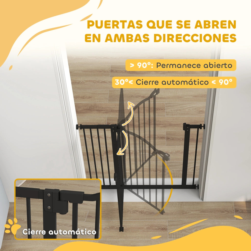 Barriera di Sicurezza per Cani ¨C Minimal ¨C Nero 74-94 cm