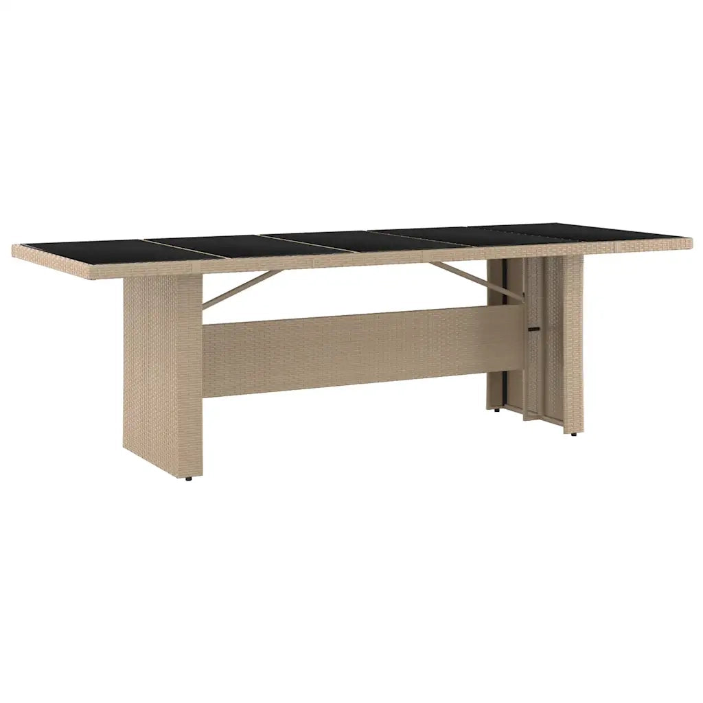 Set da Bistrò da Giardino 9 pz con Cuscini Beige in Polyrattan 3277286