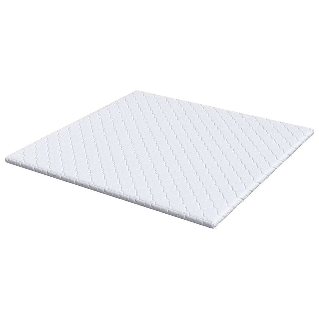 Topper al cocco Bianco 200 x 200 cm Tessuto Jacquard 4106400