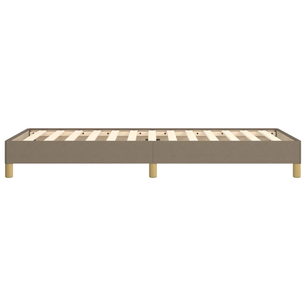Letto singolo | Letto per adulti | Giroletto senza Materasso Tortora 80x200 cm Tessuto