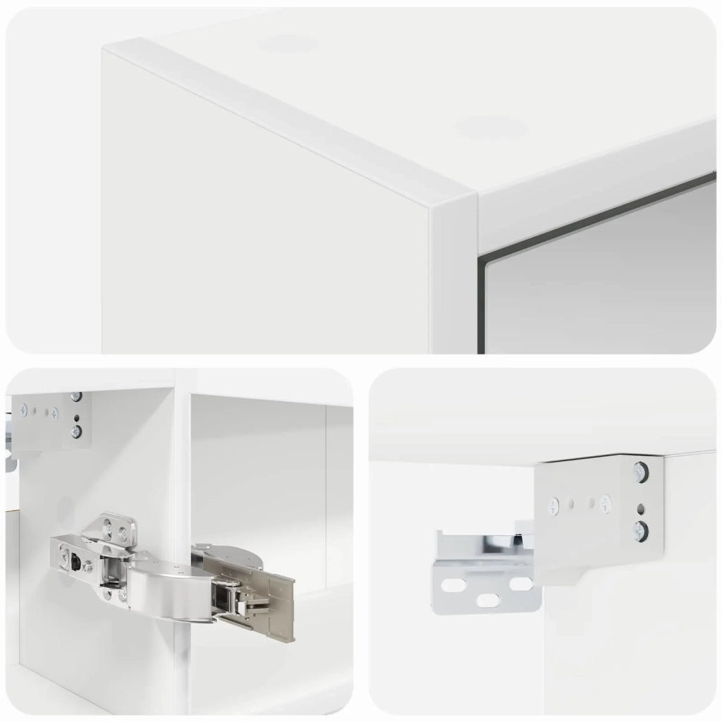 Mobiletto per specchio da bagno Bianco 43 x 16 x 62.5 cm 889135