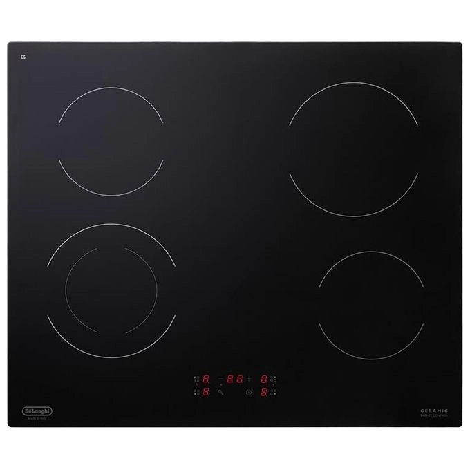 De’Longhi PVC 61 N piano cottura Nero Da incasso 60 cm Ceramica 4 Fornello(i)
