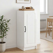 Credenza Bianco Lucido 33 x 34,5 x 87 cm Legno ingegnerizzato 895749