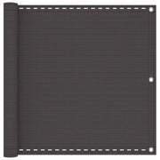 Schermo da balcone-Pannello per balcone Antracite 75 x 1000 cm HDPE e alluminio