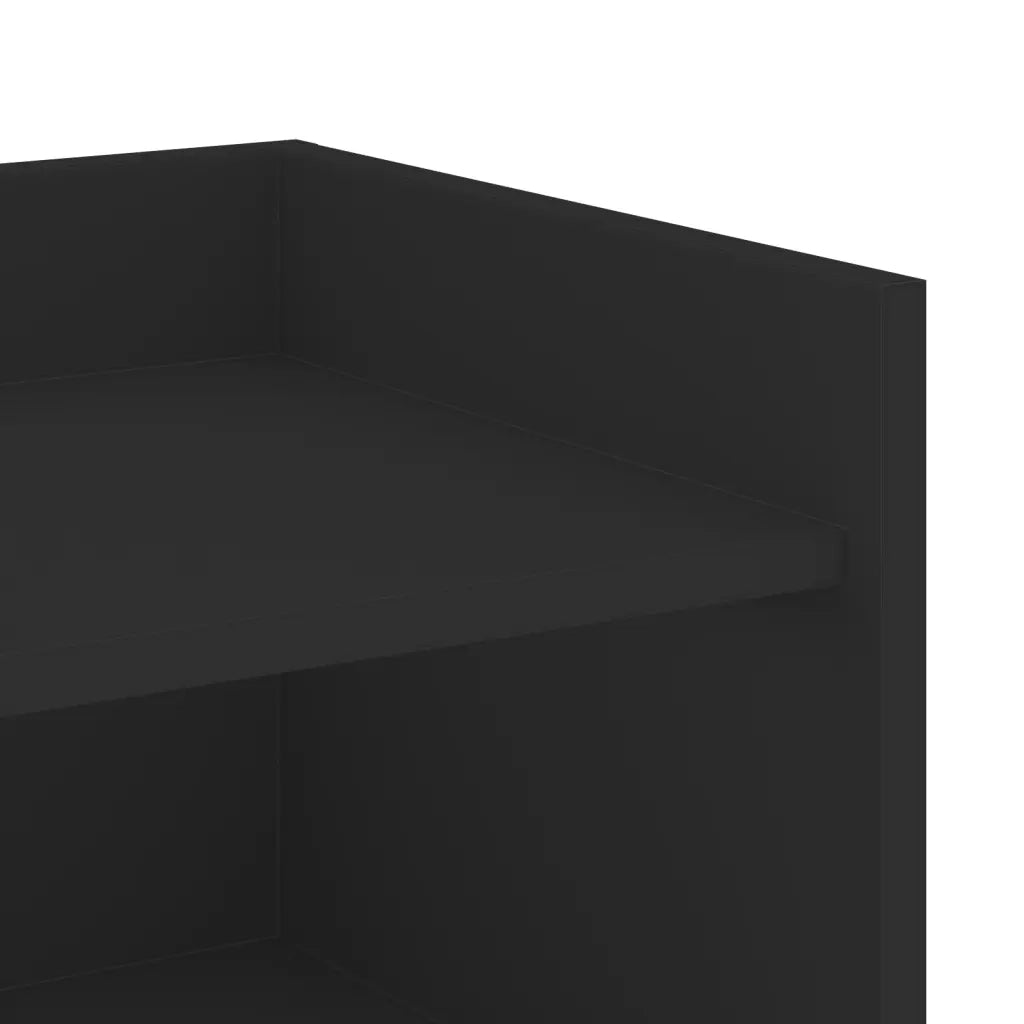 Credenza Nera 73,5x35x75 cm in Legno Multistrato 848389