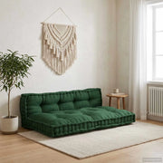 Cuscino per Divano Pallet 2 pcs Verde 120 x 80 x 38 cm Tessuto 4019090