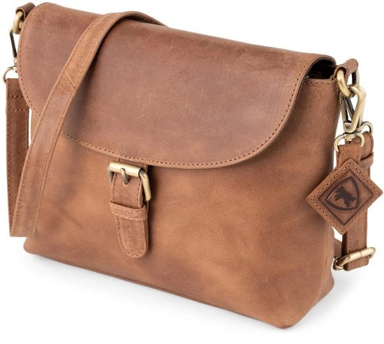 Borsa da Spalla Catalina in Cammello - Mida Tote Crossbody