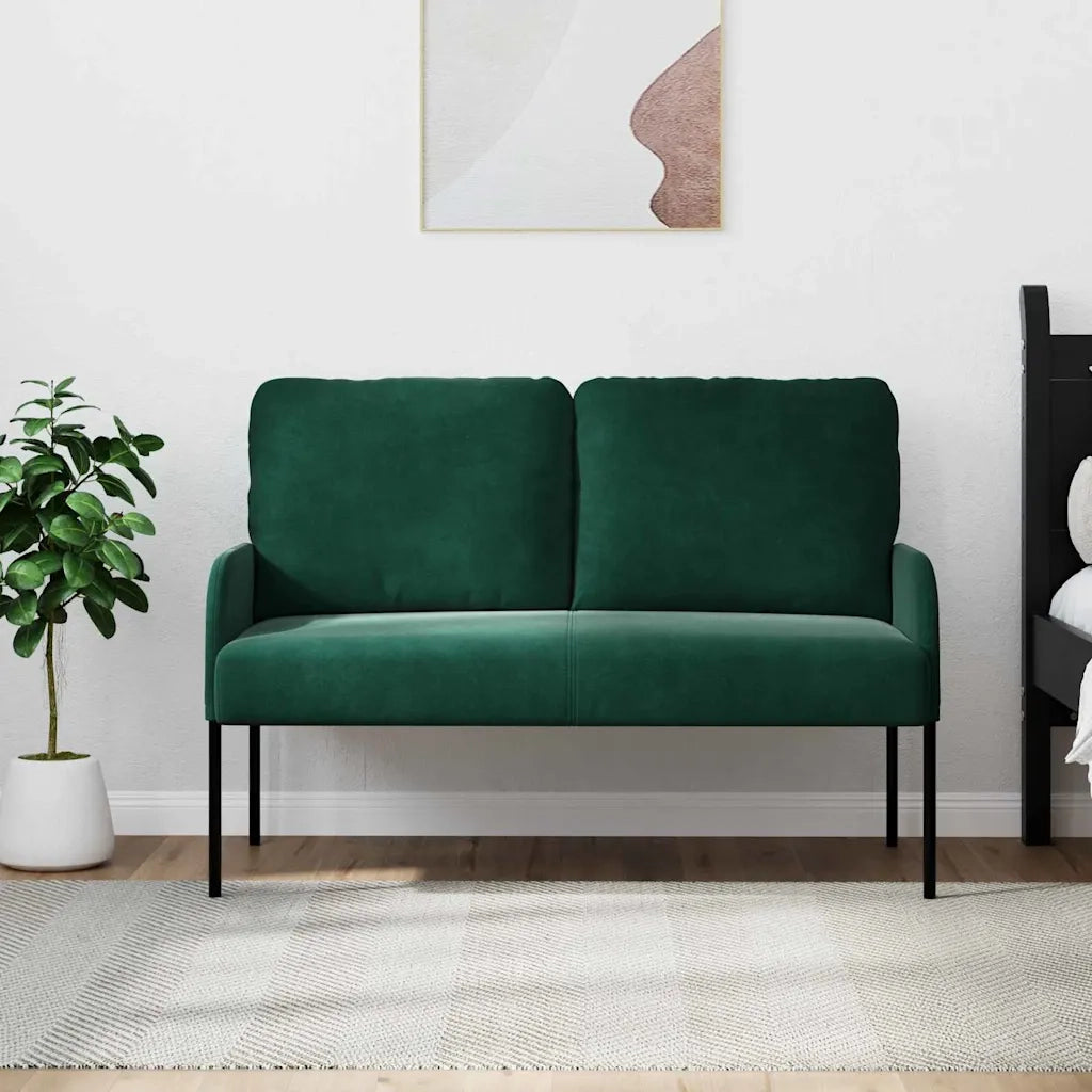 Divani con cuscino 110cm Verde Scuro Legno compensato 42023457
