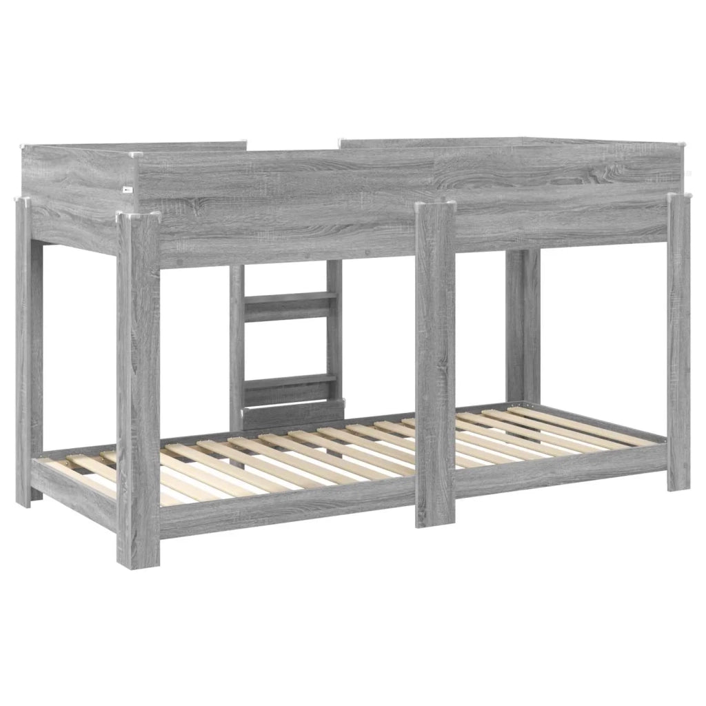 Letto a Castello per Bambini Grigio Sonoma 100 x 200 cm