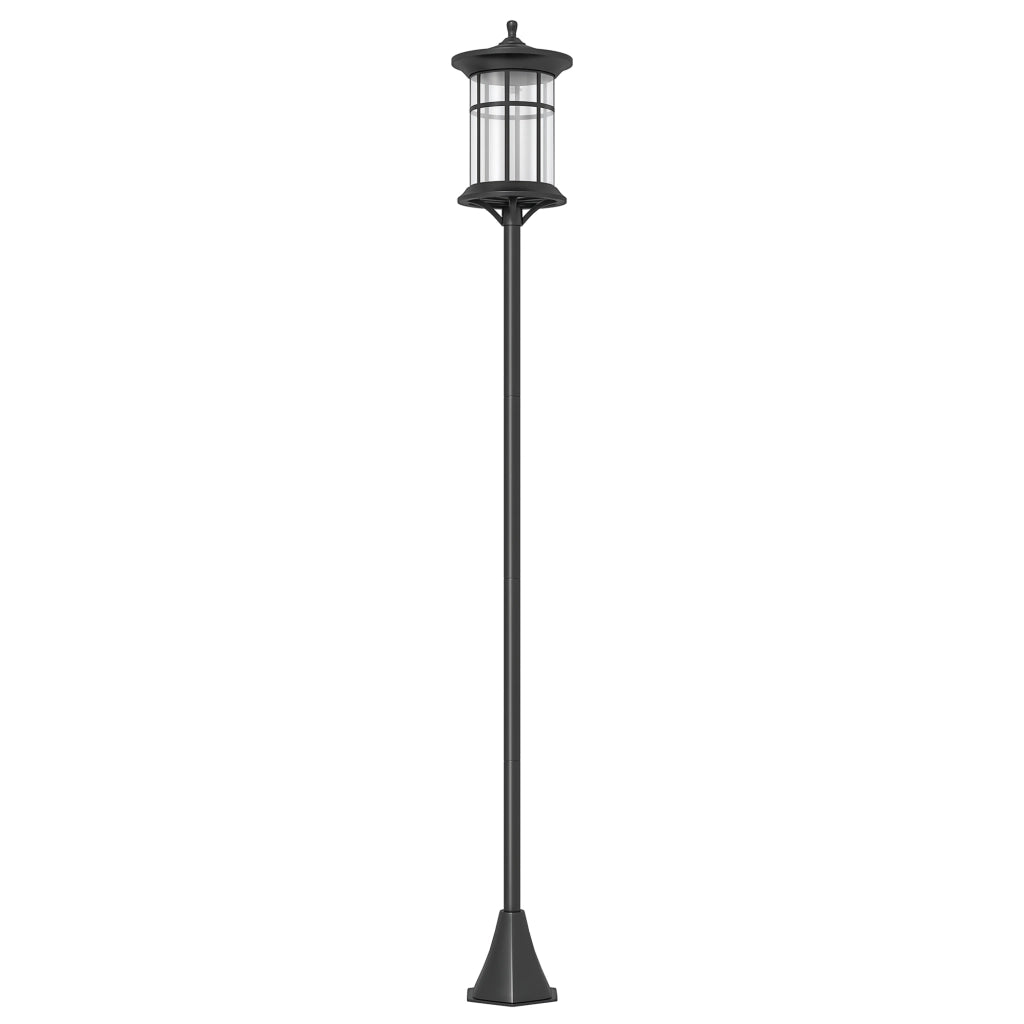Lampione Solare da Giardino ¨C Minimal ¨C Nero 184cm IP44 LED