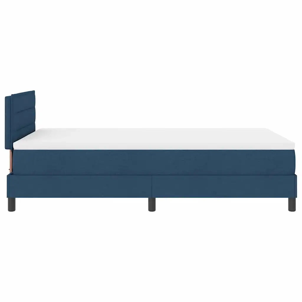 Letto a molle con cuscino con testiera Blu 120 x 200 cm Tessuto 3338607