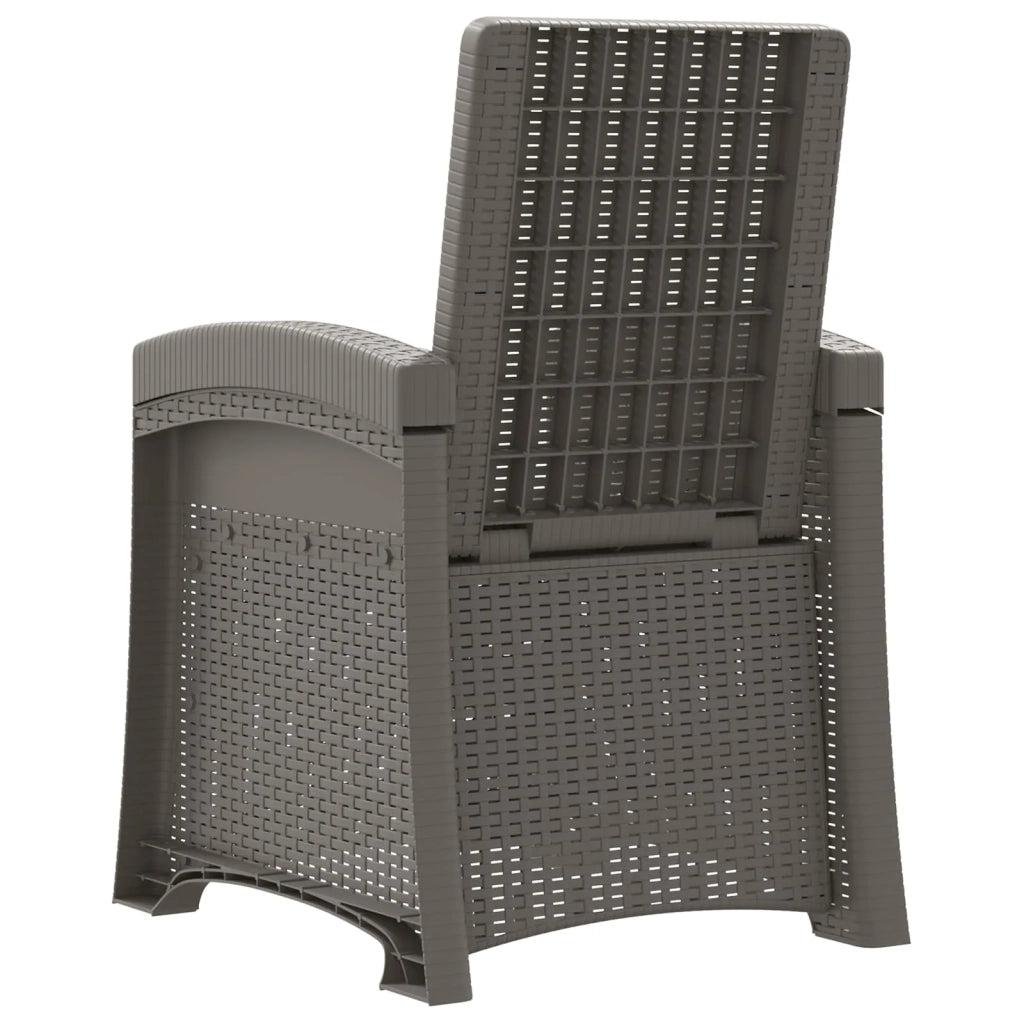Sedia da giardino reclinabile effetto rattan 8012012