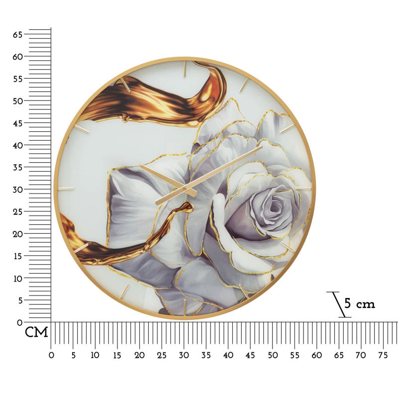 Orologio Glassortiti Rose cm ø 60x5